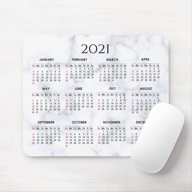 Grauer und weißer Marmor| Benutzerdefinierter Kale Mousepad (Mit Mouse)