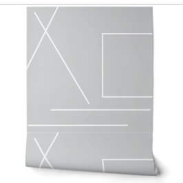 Grauer und weißer moderner Chic Minimalistisch Tapete