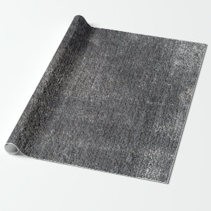 Grauer Velours Anthrazit-Teppich Vintage-Teppich Geschenkpapier
