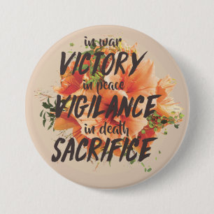 Grauer Wärter Motto Button