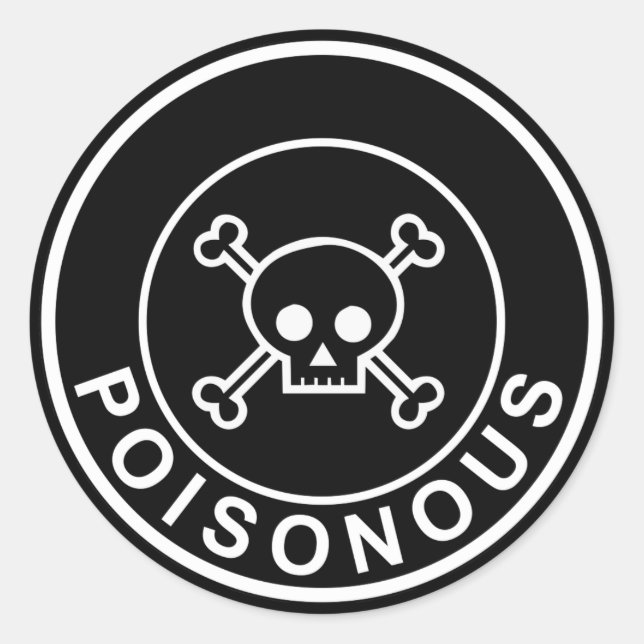 Grauer, weißer, schwarzer Ringskulppersticker Runder Aufkleber (Vorderseite)