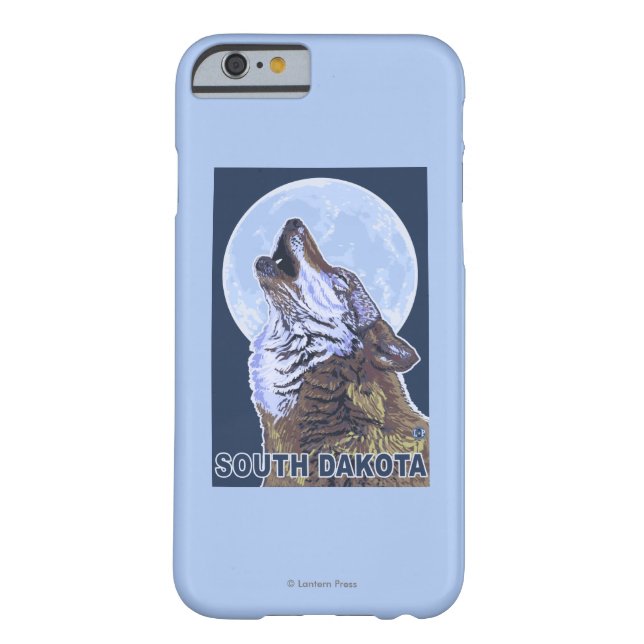 Grauer Wolf HowlingSouth Dakota Case-Mate iPhone Hülle (Rückseite)