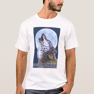 Grauer Wolf HowlingSouth Dakota T-Shirt
