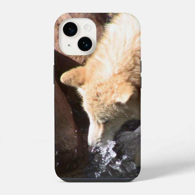 Grauer Wolf Iphone-Hülle iPhone 14 Hülle (Rückseite)