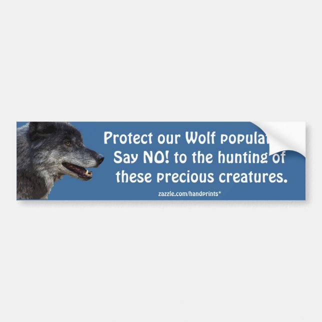 Grauer Wolf Motivierend Geschenke Autoaufkleber (Vorne)