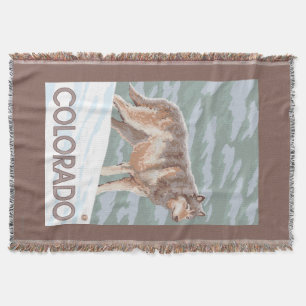 Grauer Wolf StandingColorado Decke