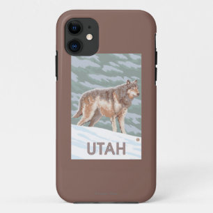 Grauer Wolf StandingUtah Case-Mate iPhone Hülle