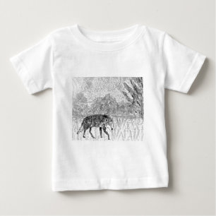 Grauer Wolf Wildtier Baby T-shirt