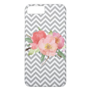 Grauer Zickzack rosa Watercolor mit Blumen title_seo2