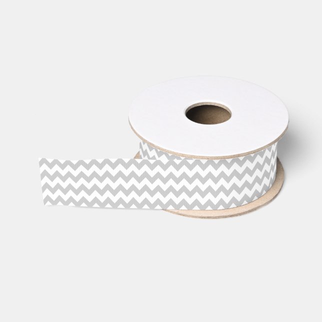 Grauer Zickzack Wohngestaltung-Designer Ripsband (Spule)