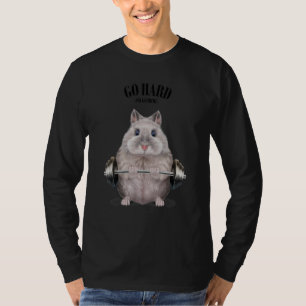 Grauer Zwerghammer Muskeltraining Weightheben F T-Shirt