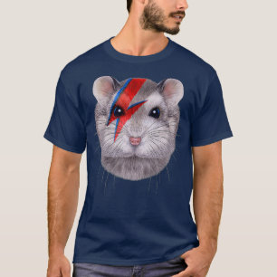 Grauer ZwergHamster mit rotem Blitzschlag auf T-Shirt