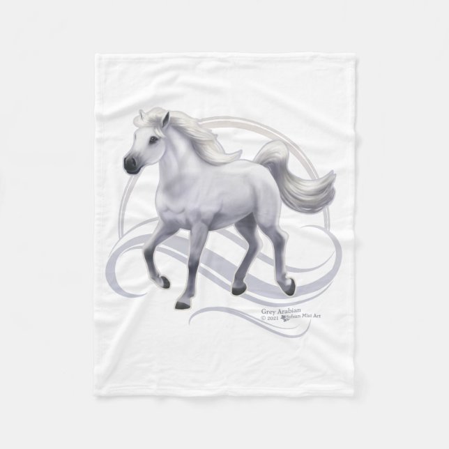 Graues Arabian Fleecedecke (Vorderseite)