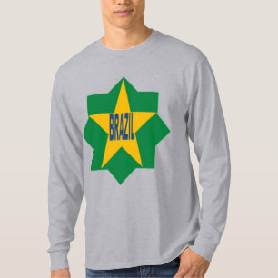 Graues basisches T-Shirt BRAZIL