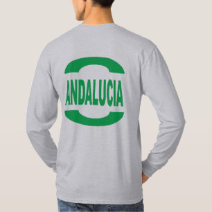 Graues basisches T-Shirt DESIGN ANDALUCIA