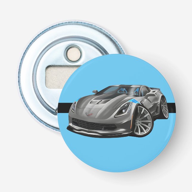 Graues begrenzte Ausgaben-Auto großartiger Flaschenöffner (Vorderseite)