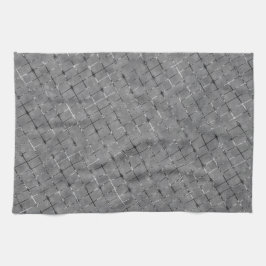 Graues Bild in Rechteck, Helligkeitsdraht untertei Geschirrtuch