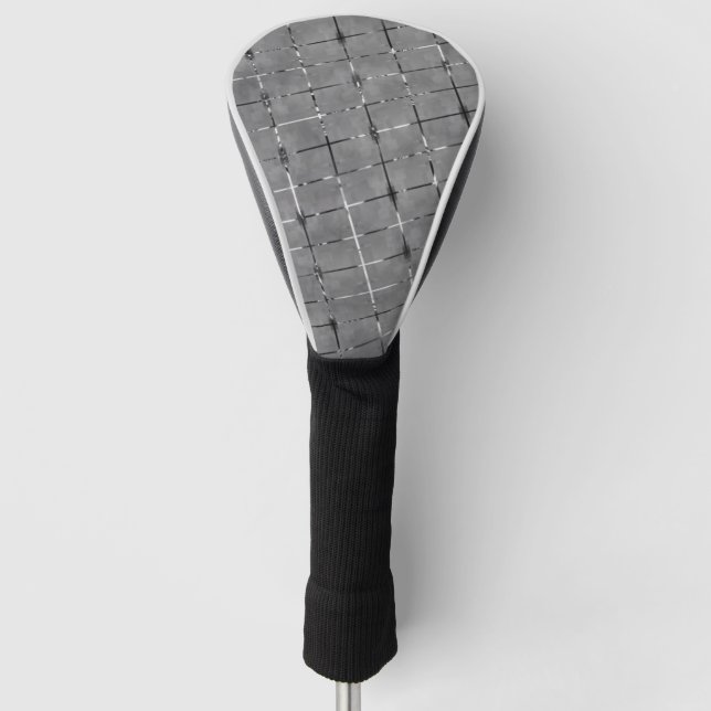 Graues Bild in Rechteck, Helligkeitsdraht untertei Golf Headcover (Vorderseite)