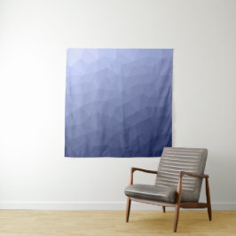 Graues Blaues Gefälle geometrisches Maschenmuster Wandteppich