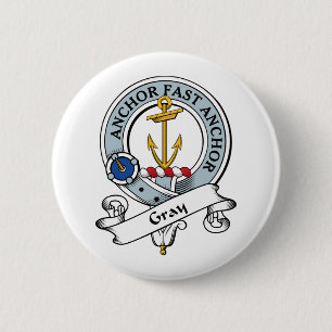 Graues Clan-Abzeichen Button