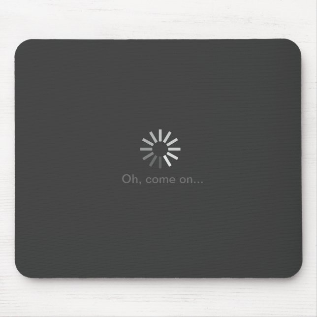 graues Computerladen-Symbol mousepad (Vorne)