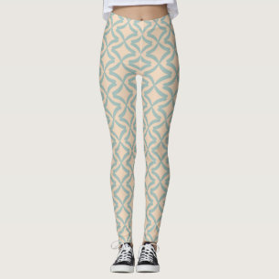 Graues Diamantmuster Trendige Mädchen Yoga Mode Leggings