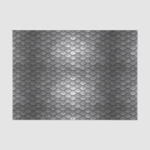 Graues Drache-Skala-Fantasie-Geschenk-Seidenpapier Seidenpapier