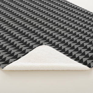 Graues Dreieck Abstrakt Modernes Random Muster Sherpadecke