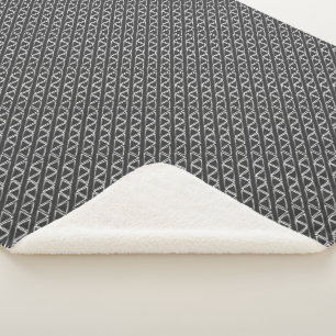 Graues Dreieck Abstrakt Modernes Random Muster Sherpadecke