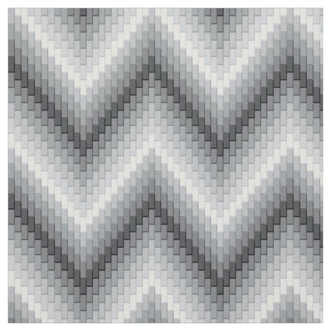 Graues Fischgrätenmuster Stoff (Muster)