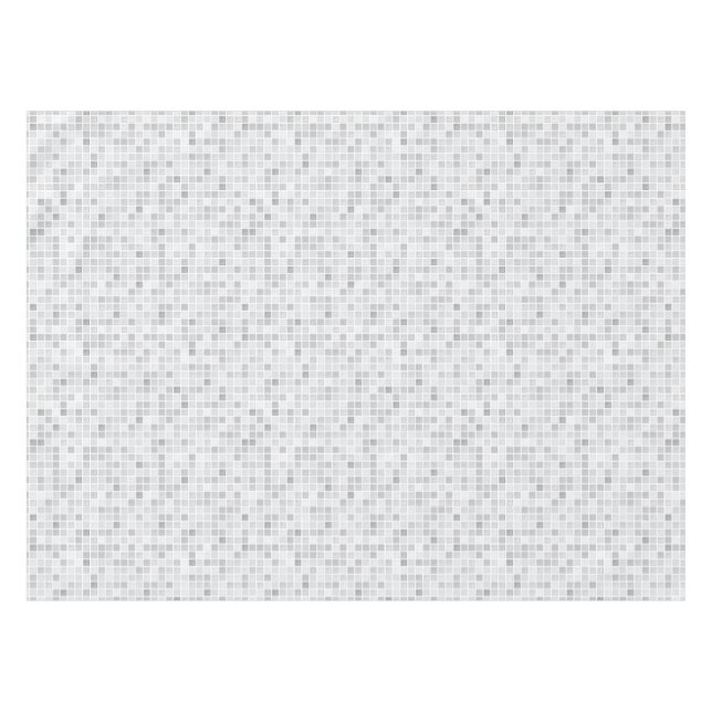 Graues Fliesen-Muster Tischdecke (Vorderseite (Horizontal))