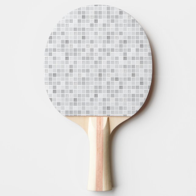 Graues Fliesen-Muster Tischtennis Schläger (Vorderseite)