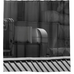 GRAUES FOTO EINES ZUGES DUSCHVORHANG