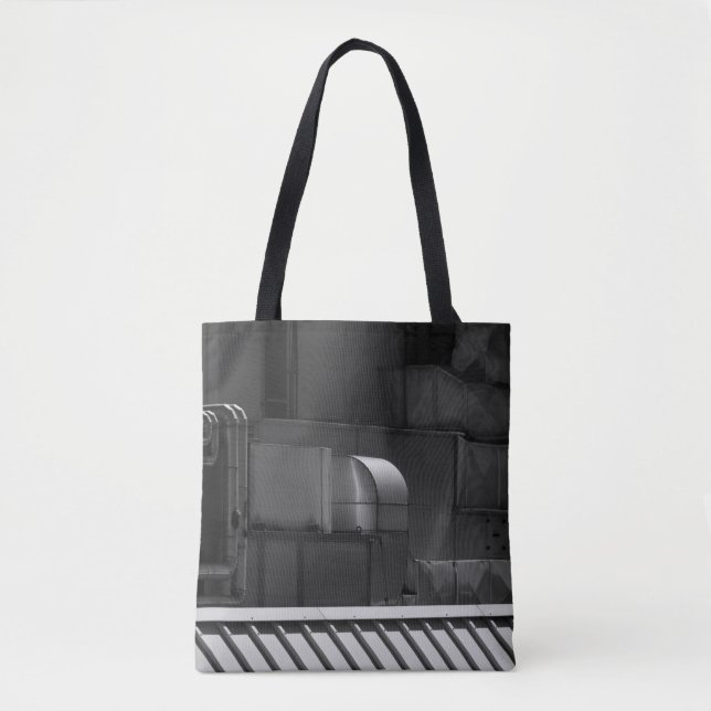 GRAUES FOTO EINES ZUGES TASCHE (Vorderseite)
