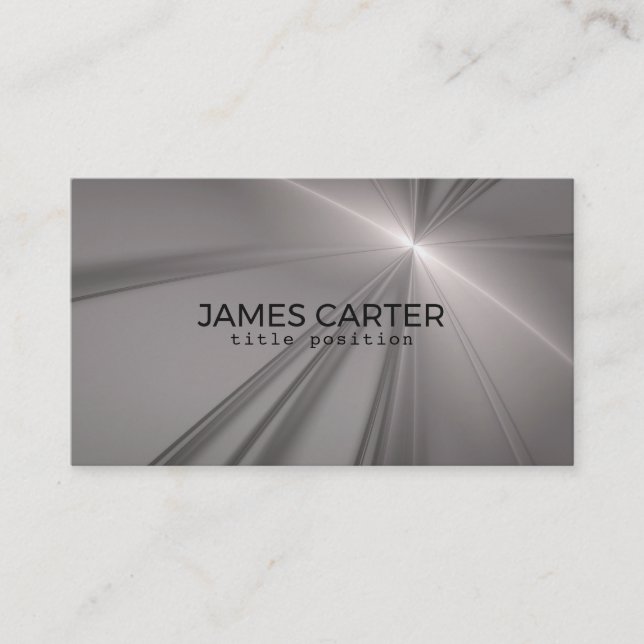 Graues Fraktal Visitenkarte (Vorderseite)