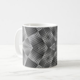 Graues geometrisches Muster Kaffeetasse