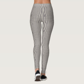 graues geometrisches Muster Leggings