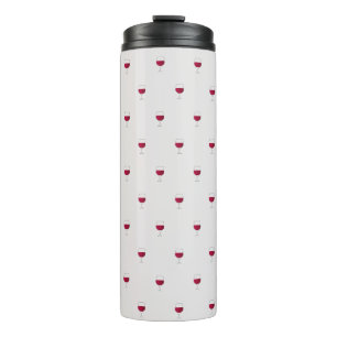 Graues Glas Rotwein Thermosbecher