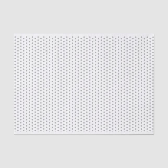 Graues graues Tupfen-Seidenpapier Seidenpapier (Vorderseite)
