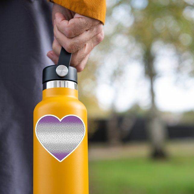 Graues Herz Aufkleber (Von Creator hochgeladen)