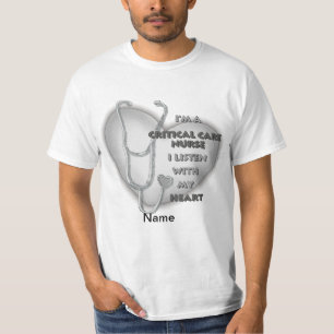 Graues Herz - Kritische Pflegekraft T-Shirt
