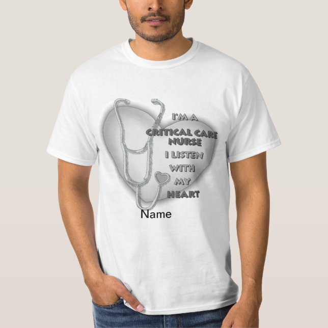 Graues Herz - Kritische Pflegekraft T-Shirt (Vorderseite)