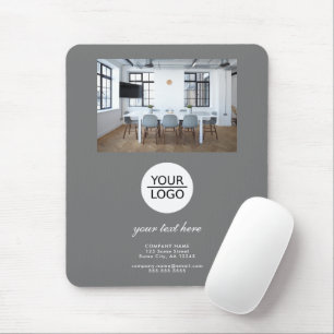 Graues Hinzufügen des Fotos für die benutzerdefini Mousepad