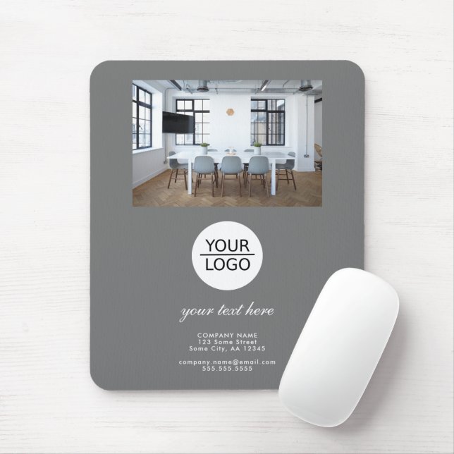 Graues Hinzufügen des Fotos für die benutzerdefini Mousepad (Mit Mouse)