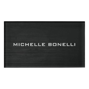 Graues Holzdesign Hintergrund Schlicht Legible Mod Namenschild