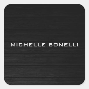 Graues Holzdesign Hintergrund Schlicht Legible Mod Quadratischer Aufkleber