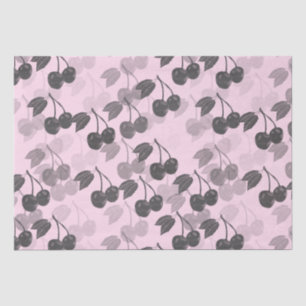 Graues Holzschnitt-Design auf Hübsch rosa Seidenpapier