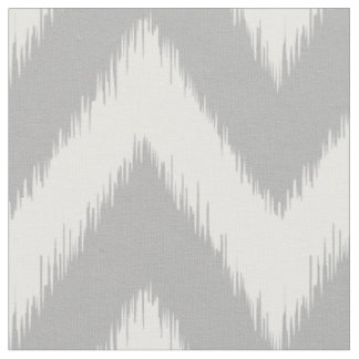 Graues Ikat Zickzack Stoff
