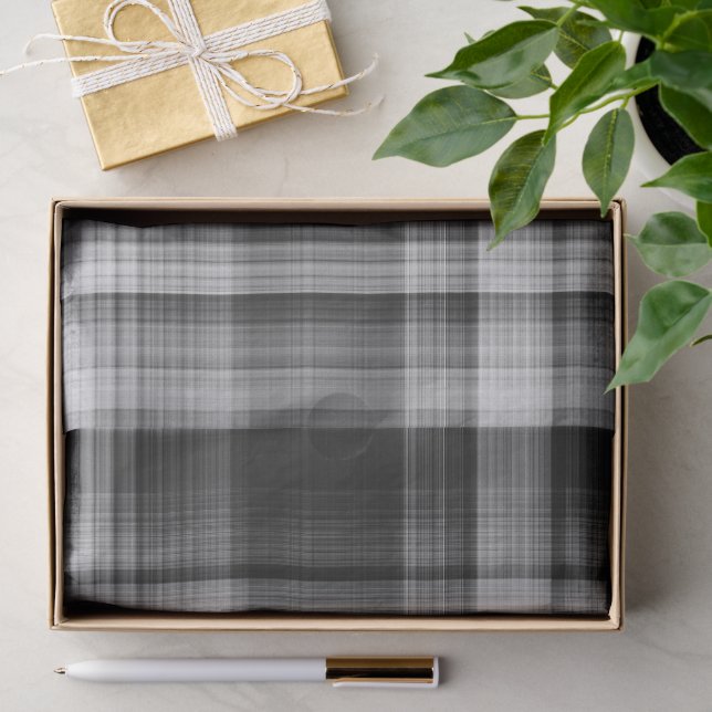Graues Karopapier Seidenpapier (Geschenk)