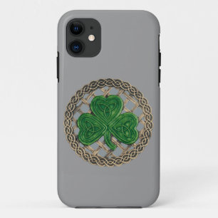 Graues Kleeblatt und keltische Knots iPhone 5 Fall Case-Mate iPhone Hülle